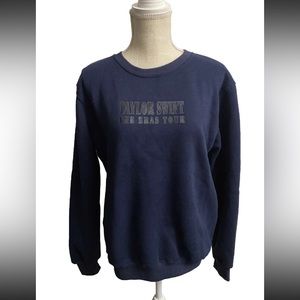 Taylor Swift - Eras Tour - NAVY BLUE CREWNECK Sweatshirt - Size MEDIUM (NWOT)